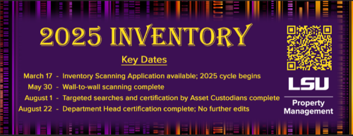 Property Management 2025 Inventory Schedule