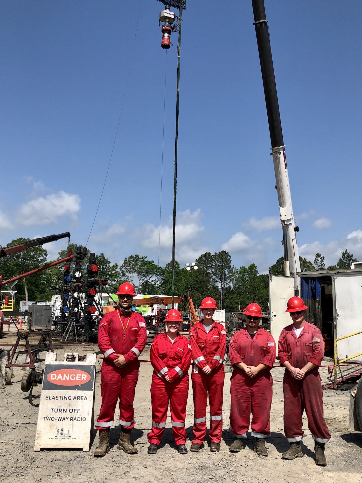 Welty and her team in the field