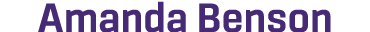Amanda Benson