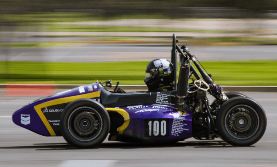 TigerRacing Car driving very fast