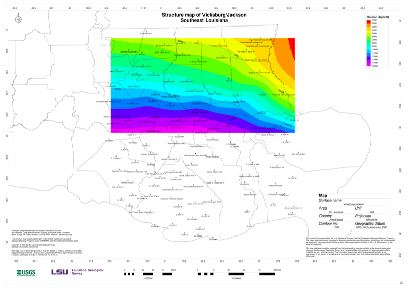 Vicksburg-Jackson Structure Map