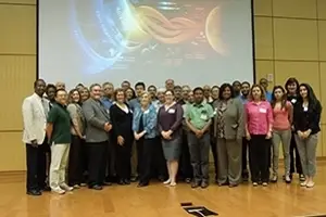 group of people at LaSpace meeting