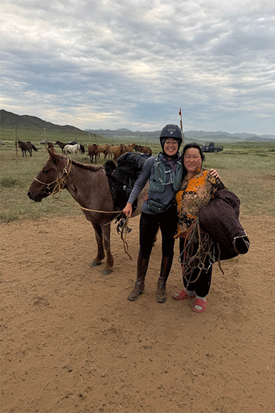 Dr. Kerry Pride with Mongolia woman